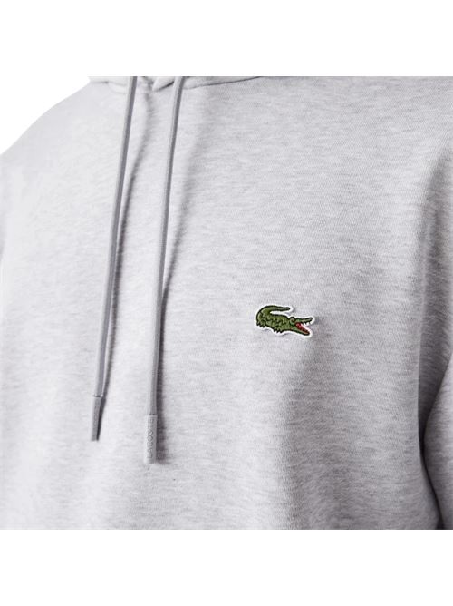 felpa lacoste | SH9623CCA GRIGIO